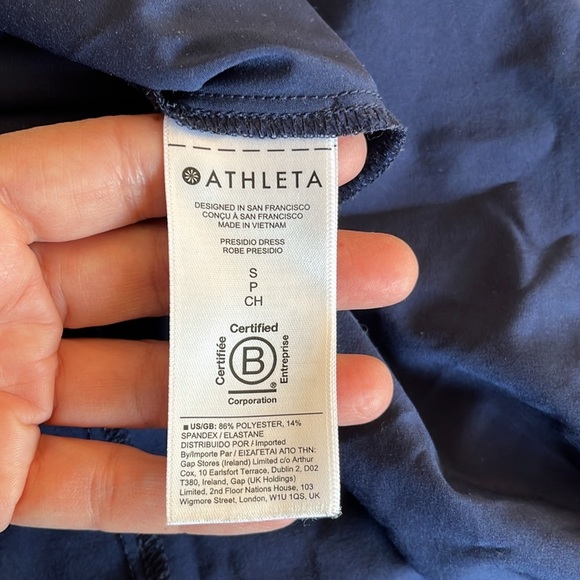 Althleta PRESIDIO TRAVELER MAXI DRESS Navy Blue size small athleisure casual - Picture 7 of 11